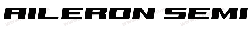 Aileron SemiBoldItal字体转换